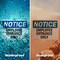 Signmission Employee Entrance Only OSHA Notice Sign, Plastic, 10in W x 7in L, 2PK OS-2PACK-NS-P-710-L-11947 - alternate 5